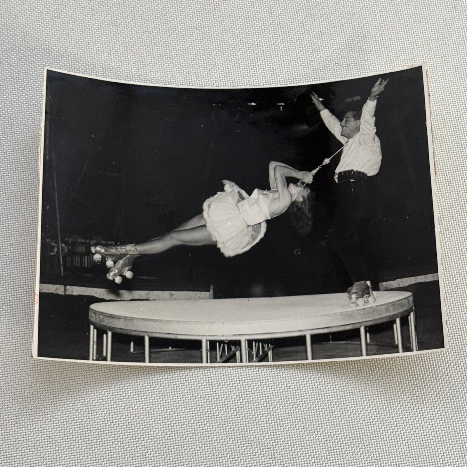 Circus Rollerskating Roller Skate Circus Act Photo Photograph Vintage