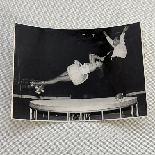Circus Rollerskating Roller Skate Circus Act Photo Photograph Vintage
