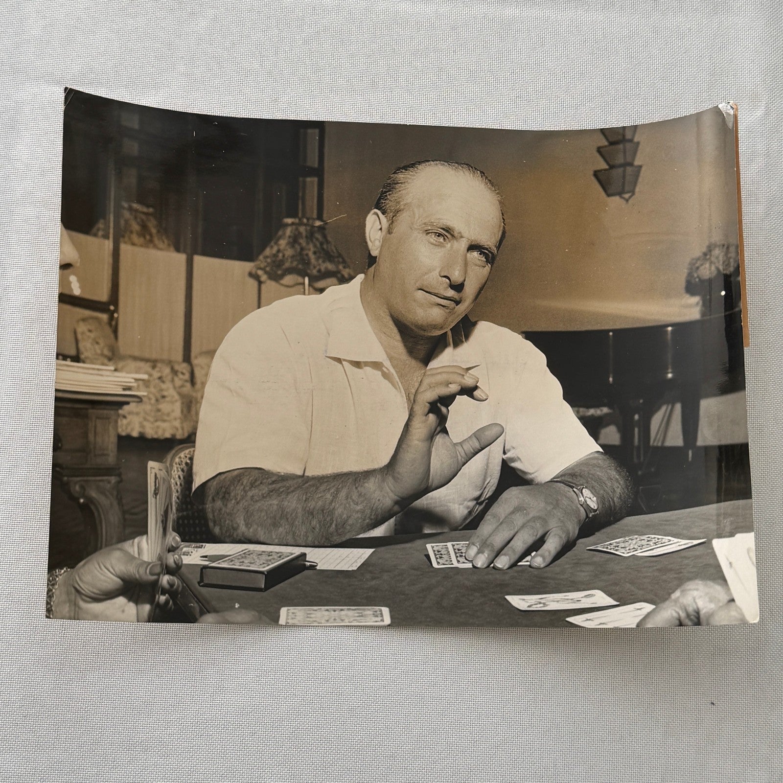 Juan Manuel Fangio Retirement Vacation Holiday Italian Press Photo F1 Racing