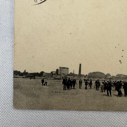 Vintage Airship Dirigible Zeppelin Postcard Post Card French Louis Malecot