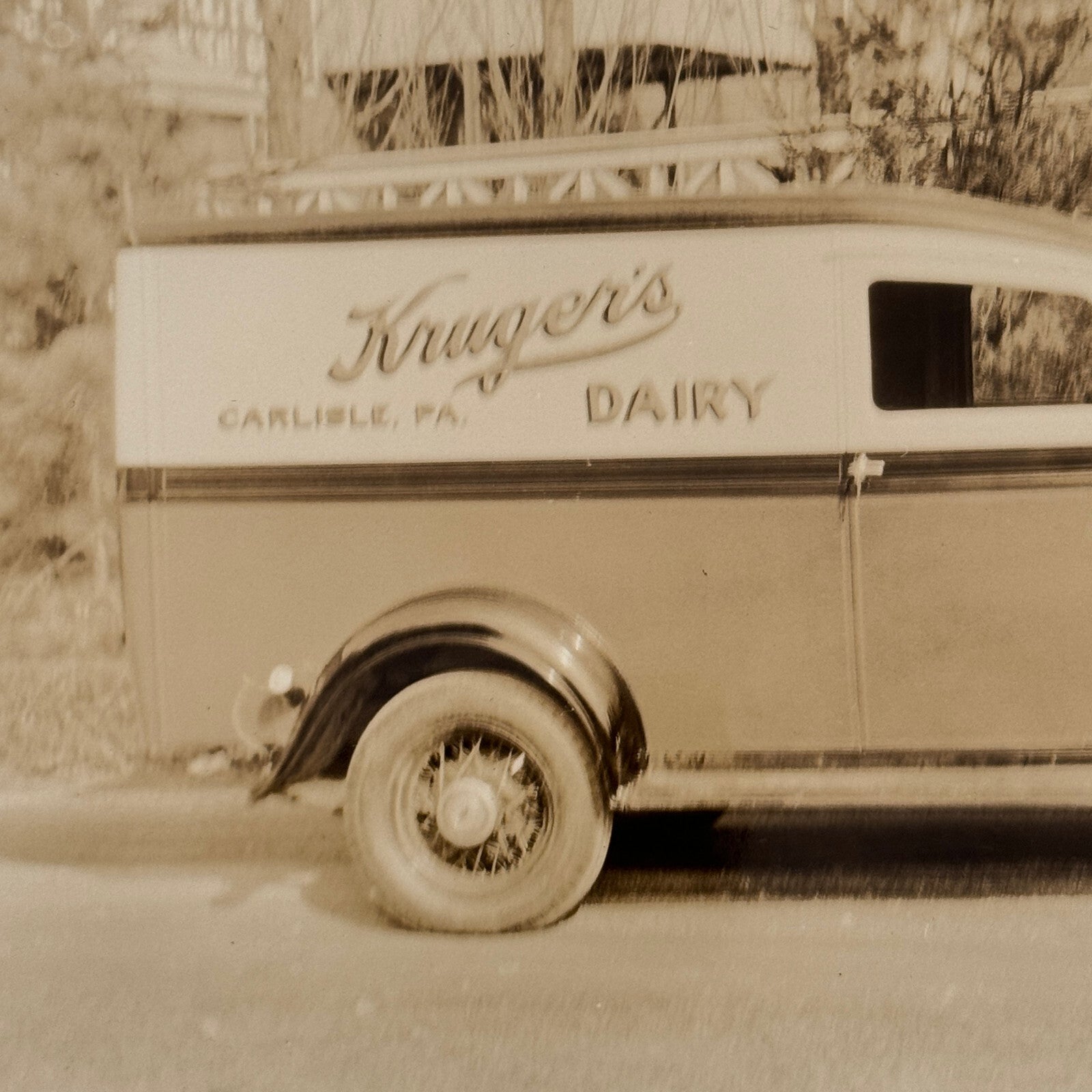 Vintage York Hoover Body Company International Truck Factory Photo Photograph