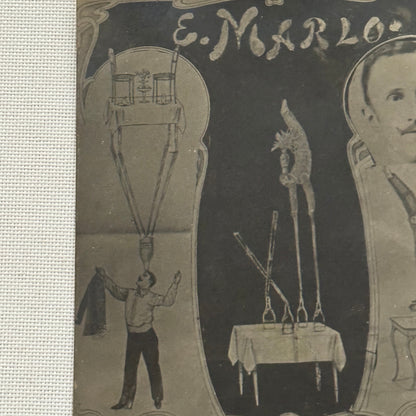 Vintage Circus Act Postcard Post Card E Marlo Acrobat Juggling Balancing Act