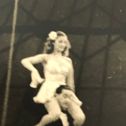 Circus Performer Unicycle Balancing Act Vintage Photo Photograph 1952