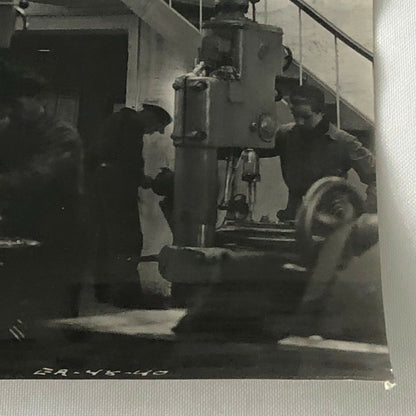 Antique Vintage Photograph Factory Workers with Manager - Denmark Ergo Trailer