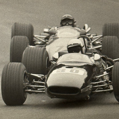 Vintage Car Racing Photo Circuit Mont Tremblant Quebec Photograph 1969