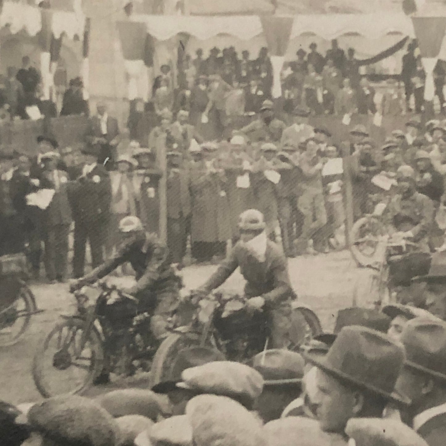 Tazio Nuvolari Motorcycle Racing Photo Photographs 1927 Circuito di Stradella