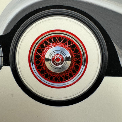 1934 Packard 12 LeBaron Sport Phaeton Car Illustration Art Drawing Hand Drawn