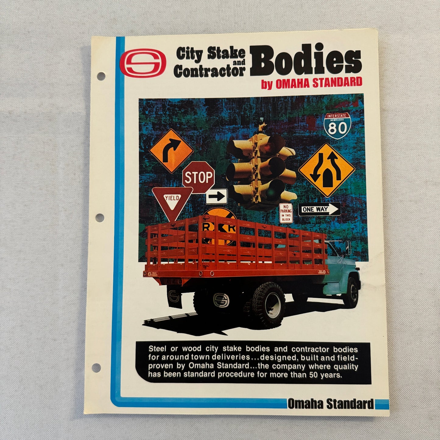 Omaha Standard Truck Body Sales Brochure Catalog City Stake Contractor Bodies
