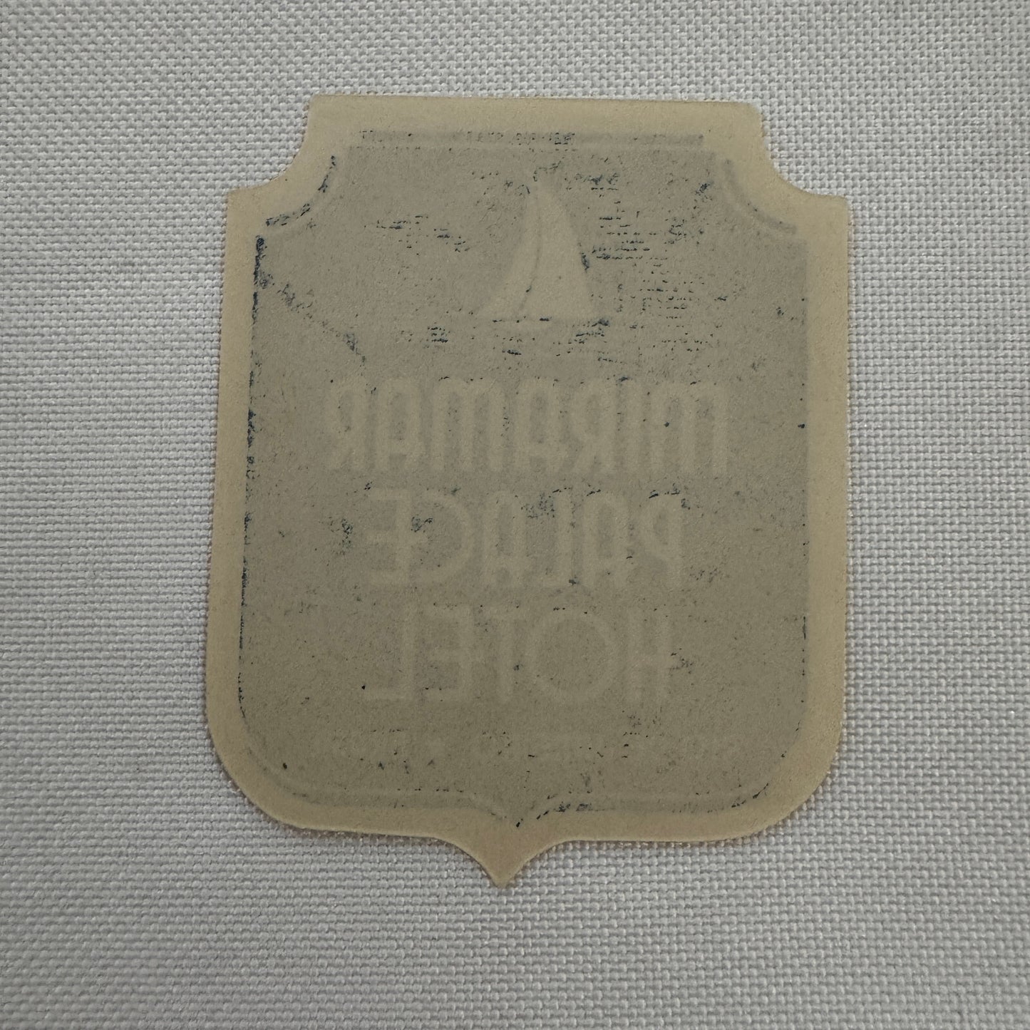 Vintage Hotel Travel Luggage Label Rio de Janeiro Brazil Brasil Miramar Palace