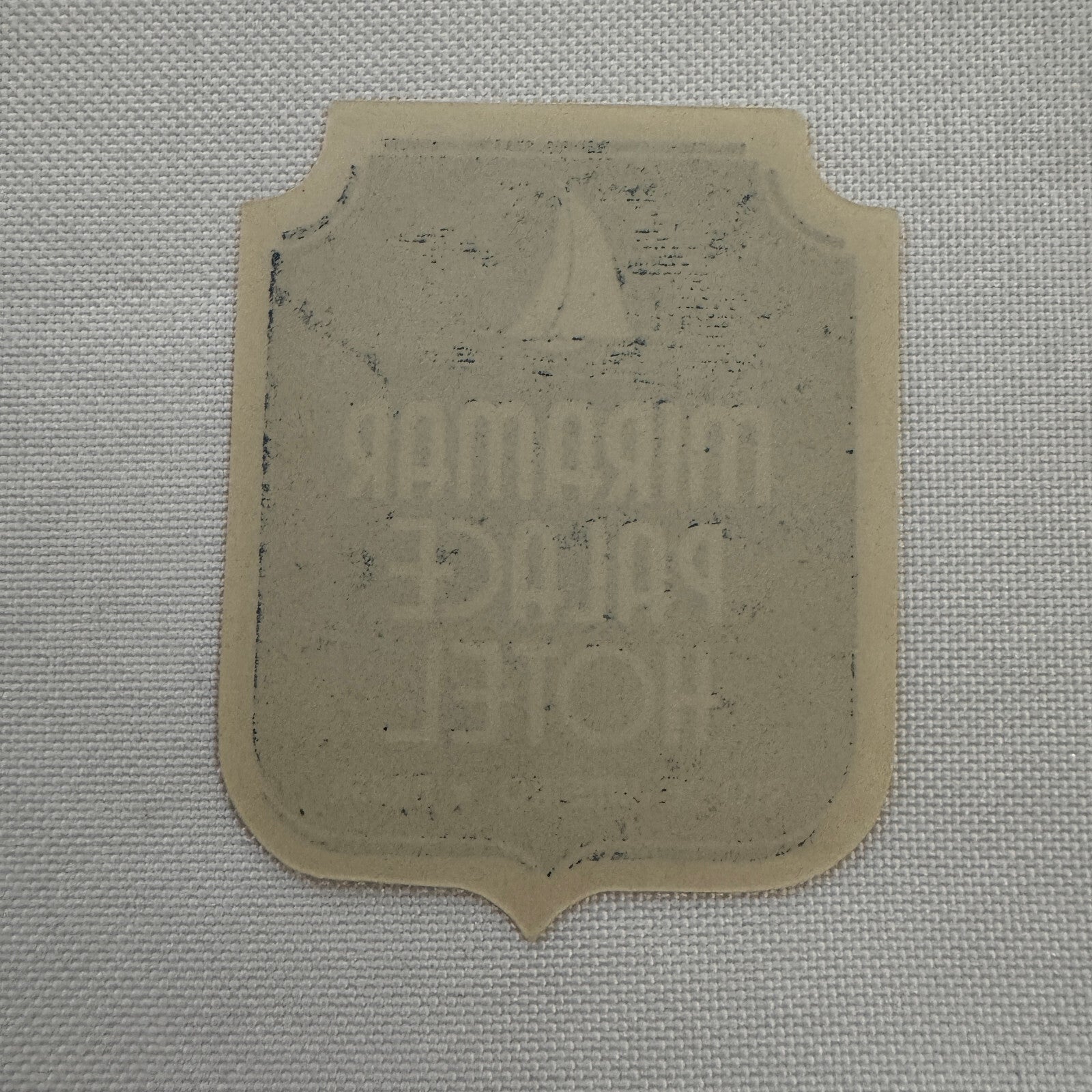 Vintage Hotel Travel Luggage Label Rio de Janeiro Brazil Brasil Miramar Palace