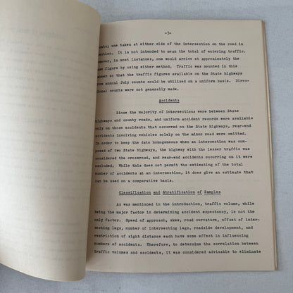 1955 California Traffic Accident Civil Engineering Road Construction Study