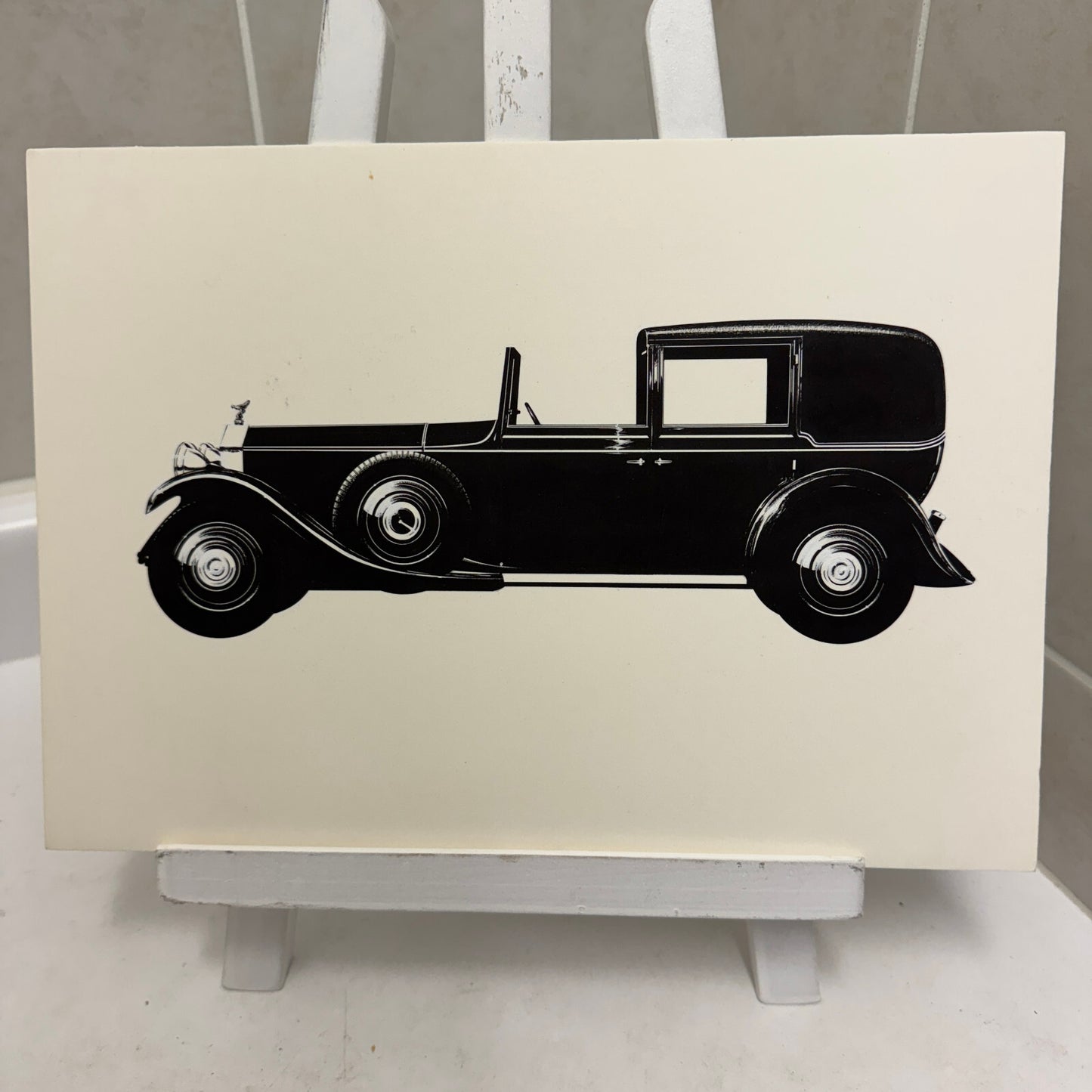 Vintage Rolls Royce Phantom Car Illustration Art Drawing Hand Drawn Robert Preis