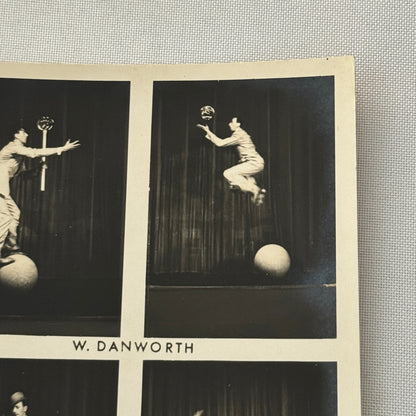 Vintage Circus Acrobat Balancing Act Photo Photograph W Danforth
