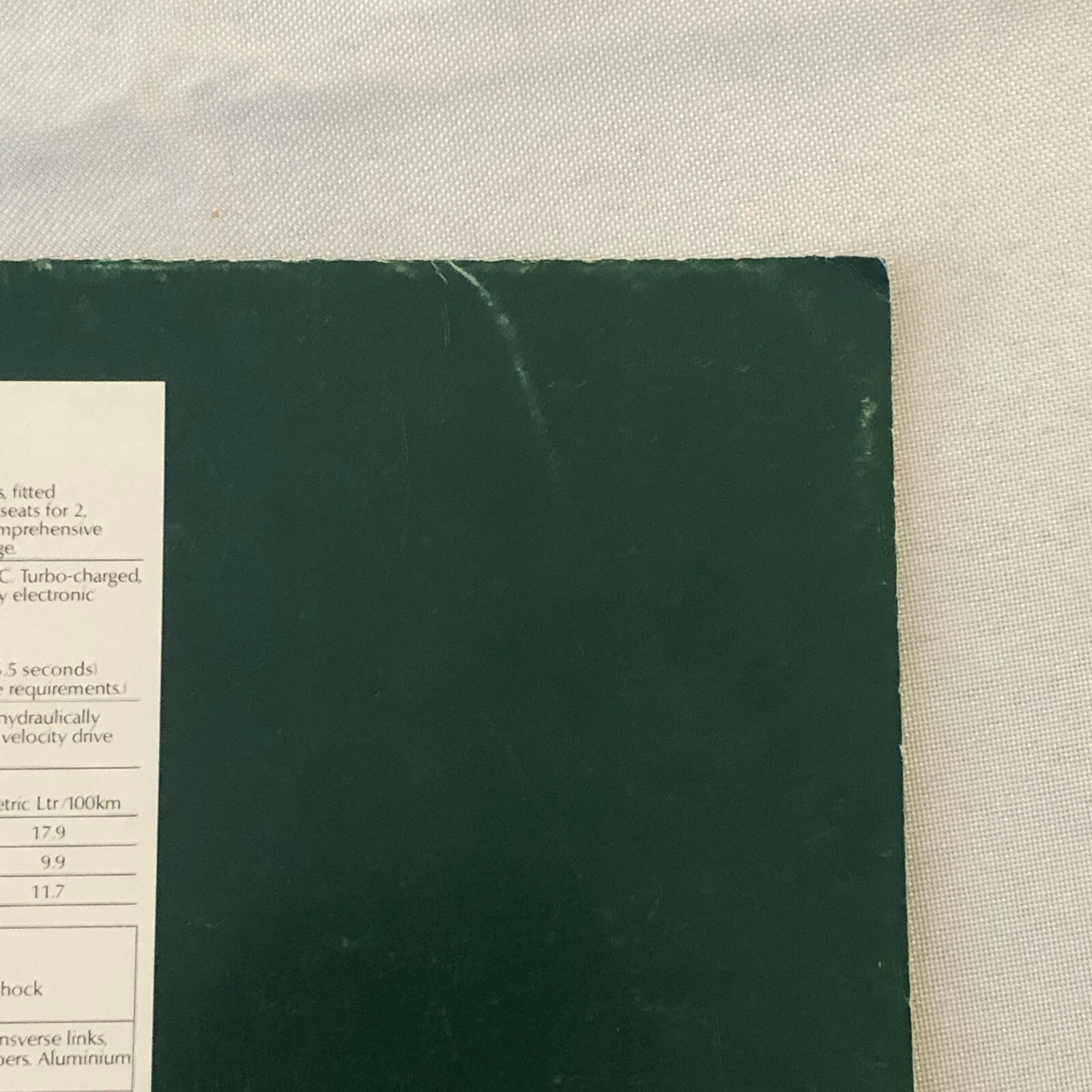 1986 Lotus Esprit Turbo Sales Brochure Vintage FRENCH TEXT