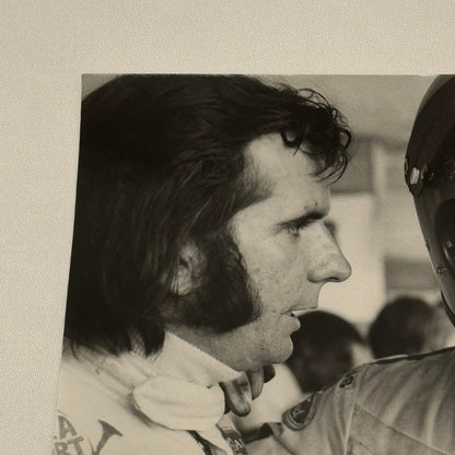 Vintage Racing Photo 1971 Austrian Grand Prix Emerson Fittipaldi Reine Wisell