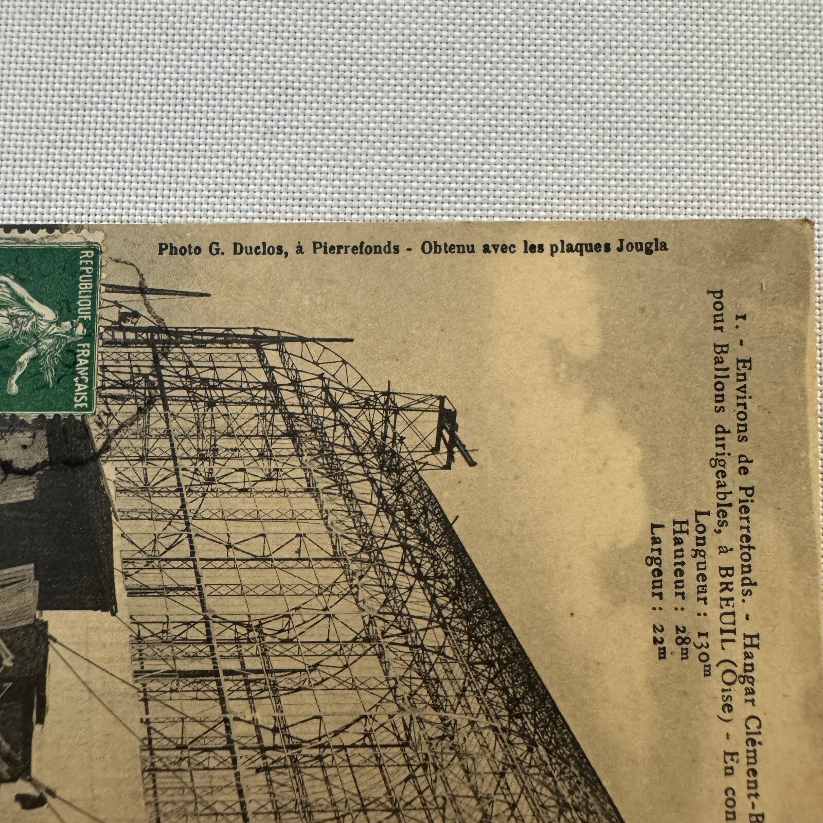 Vintage Zeppelin Airship Dirigible Postcard Post Card French Le Clement Bayard