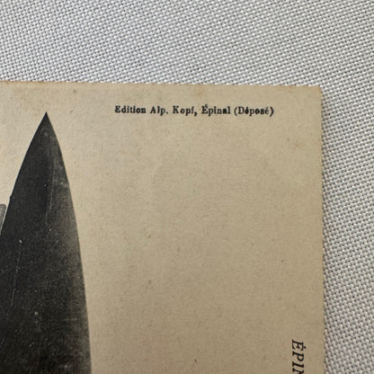 Vintage Zeppelin Airship Dirigible Postcard Post Card French Capitaine Ferber