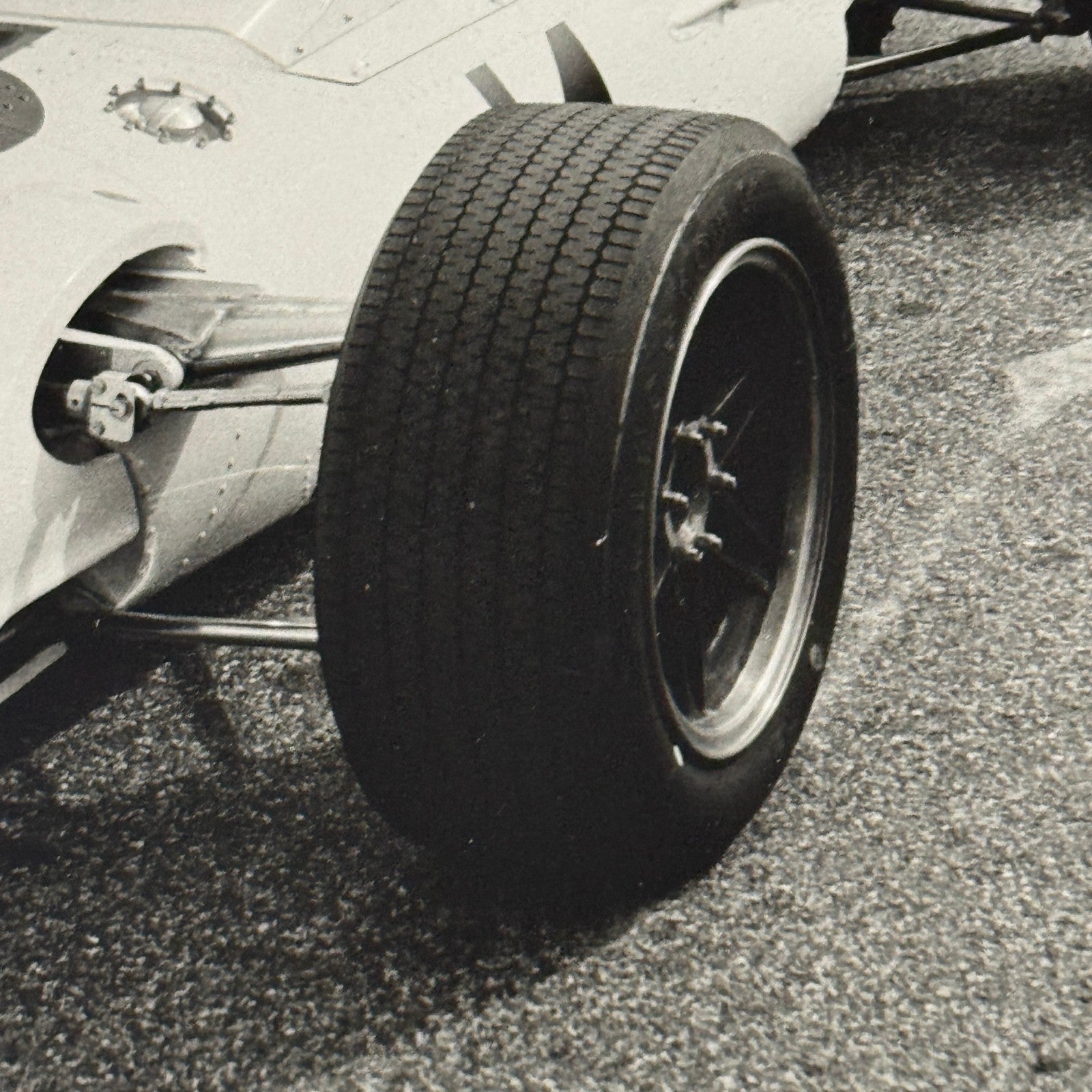 1965 Vintage Racing Photo John Surtees Lola Honda Race Car Photograph