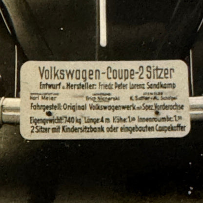 Volkswagen Beetle Coachbuilder Coachbuilt Car Photo Photograph Print