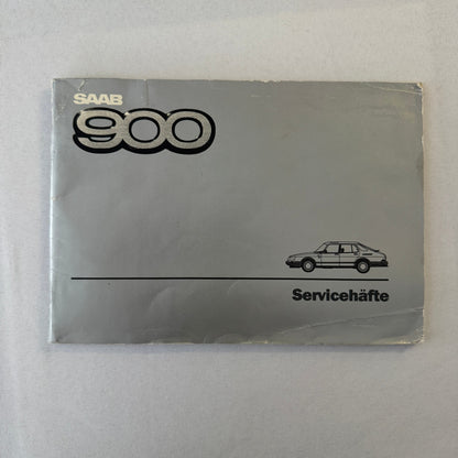 1988 Saab 900 Owners Manual Book Pouch Sedan Convertible Vintage Car SWEDISH