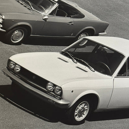 FIat 124 Sport Coupe and Spider Car Factory Press Photo Photograph Print Vintage