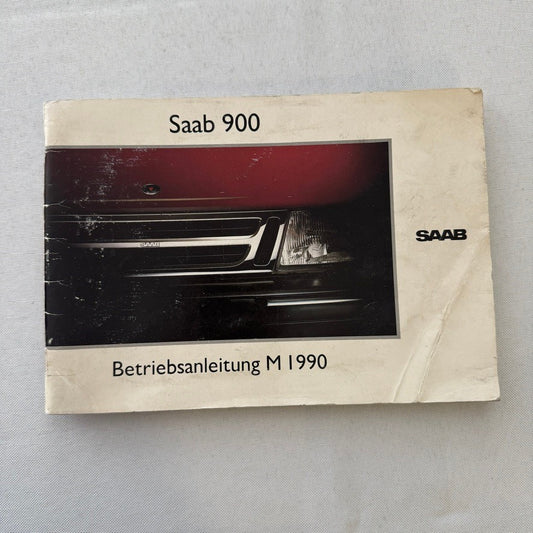 1990 Saab 900 Owners Manual Instruction Guide Book Saab SPG Turbo GERMAN