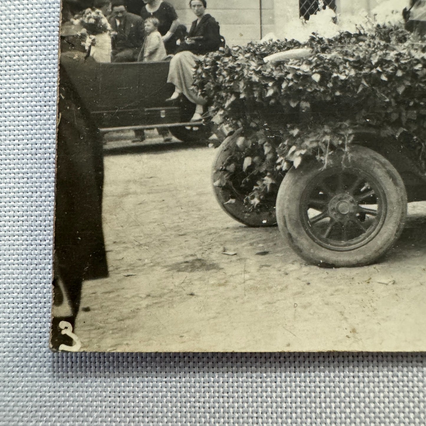 Vintage Postcard Real Photo Postcard RPPC Post Card Early Automobile Parade Car