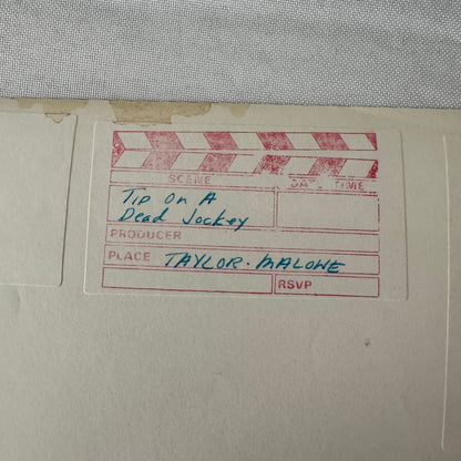 Vintage Movie Film Press Photo Photograph Print Tip of a Dead Jockey