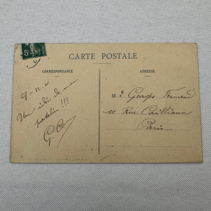 Vintage Zeppelin Airship Dirigible Postcard Post Card French Le Clement Bayard