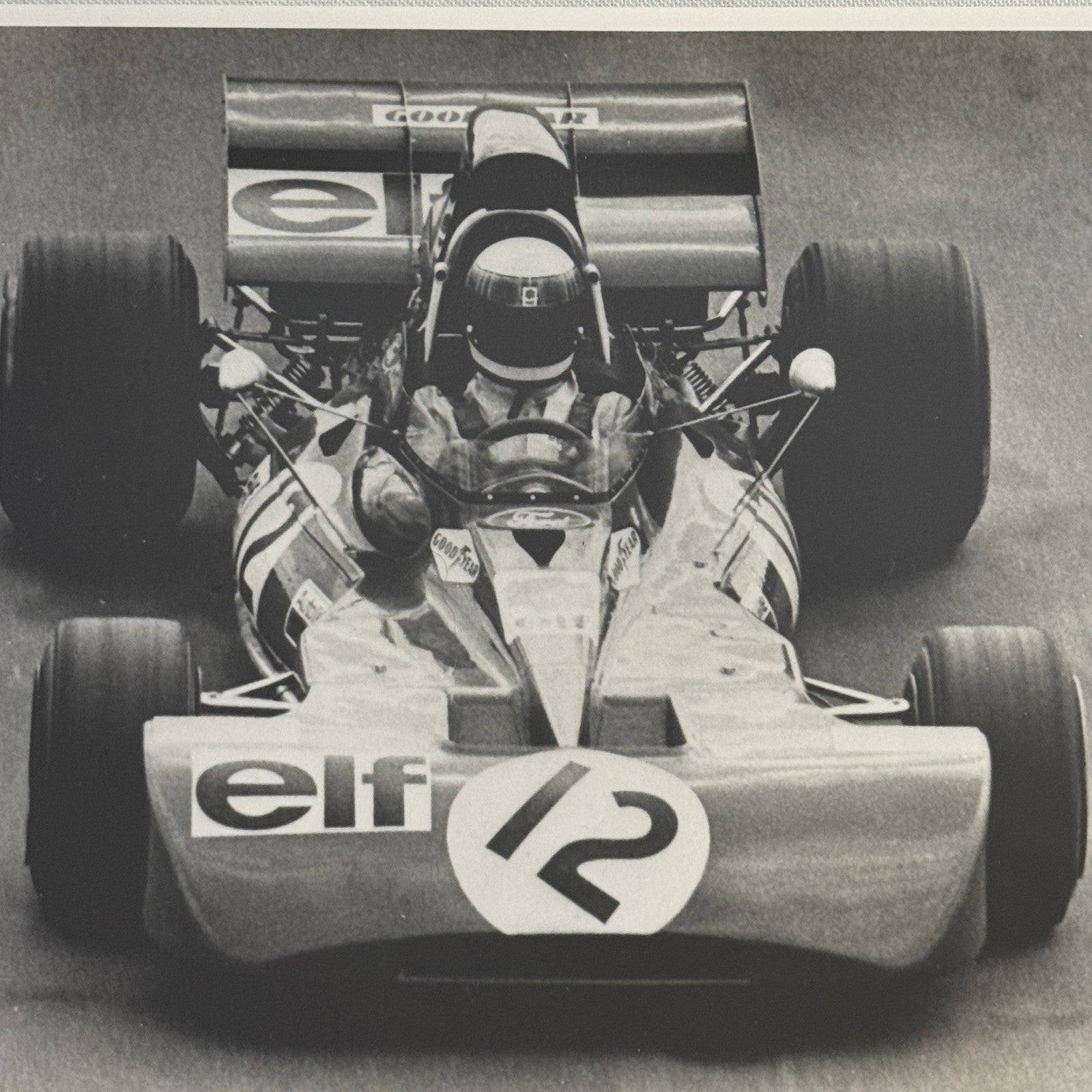 Vintage Racing Photo Photograph Watkins Glen Jackie Stewart Tyrrell Ford Car