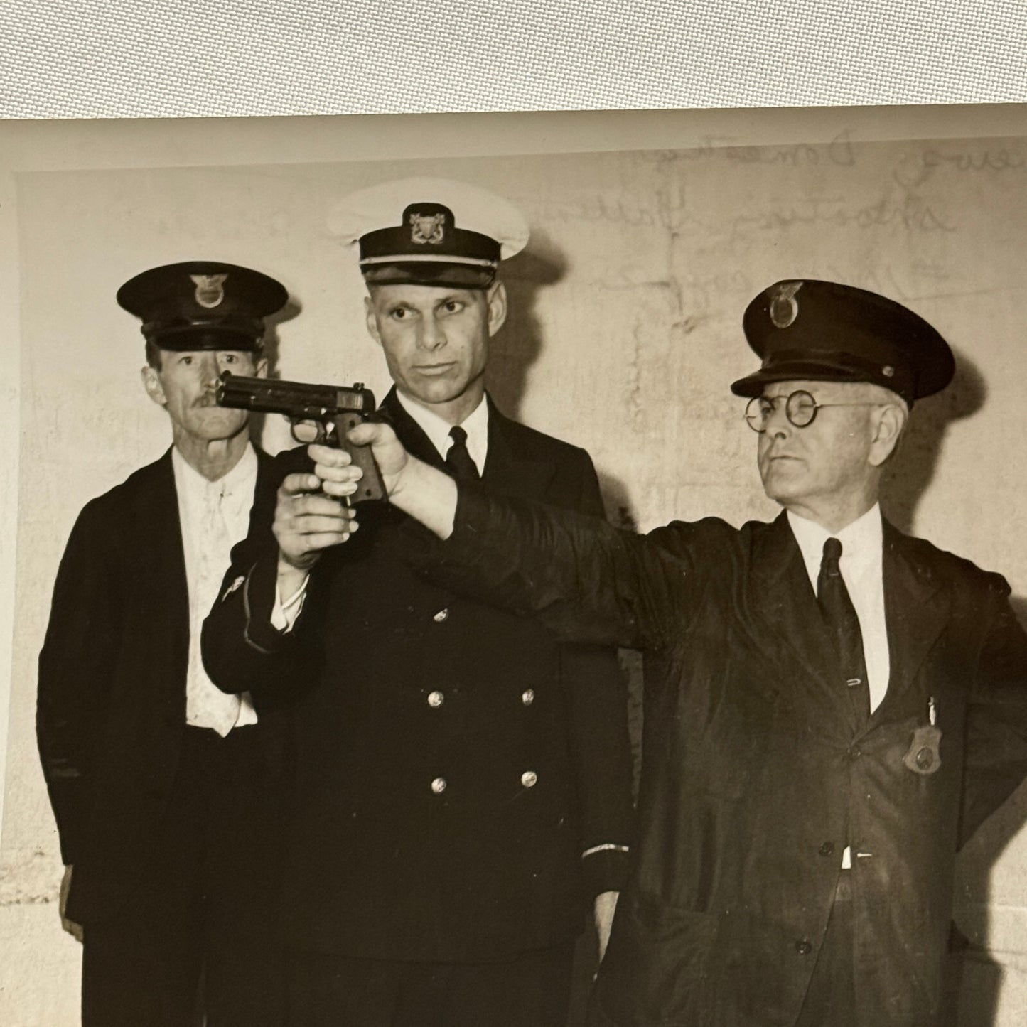 Press Photograph Photo Washington Shooting Gallery Secret Service Guards Lot 2x