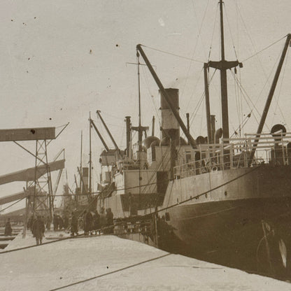 Vintage Boat Ship Photograph Nautical Antique Photo Newark USA