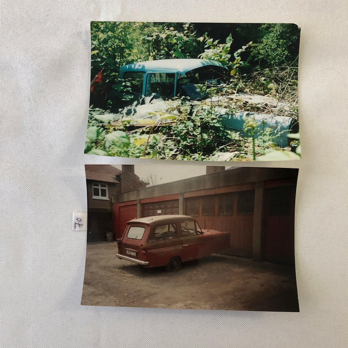 Vintage Bond Car Barn Find Junk Yard Car Part Photo Photograph Lot 10x Equipe +