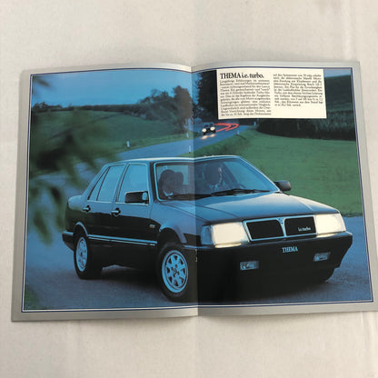 Lancia Thema Car Sales Brochure Catalog German Turbo V6 i.e.