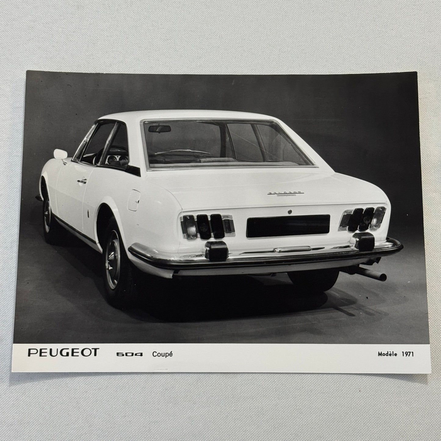 1971 Peugeot 504 Coupe Factory Press Photo Photograph Vintage