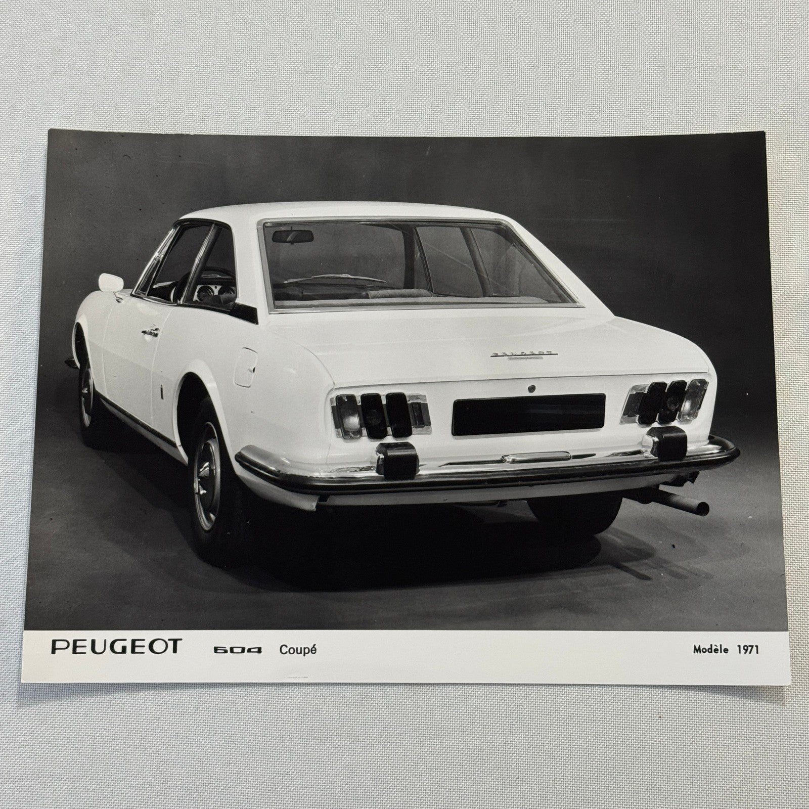 1971 Peugeot 504 Coupe Factory Press Photo Photograph Vintage