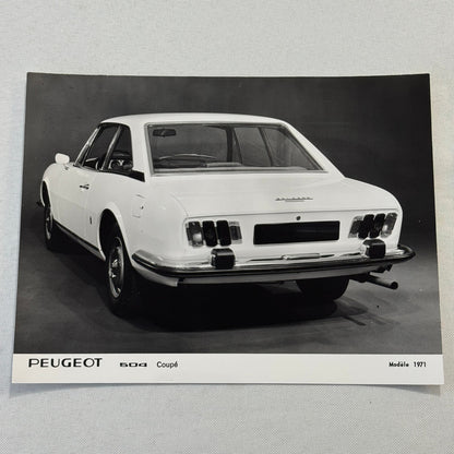 1971 Peugeot 504 Coupe Factory Press Photo Photograph Vintage