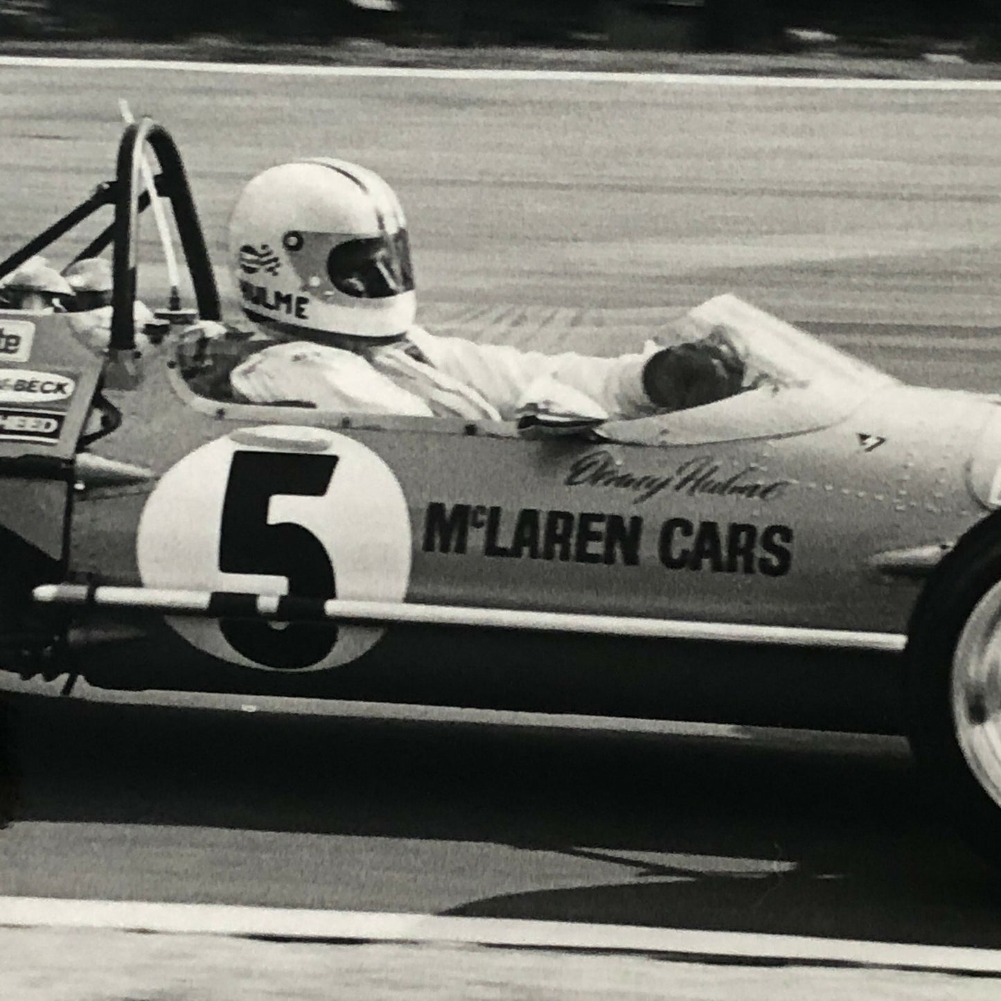 Vintage Racing Car Photo Photograph - Denny Hulme 1970 Race of Champions McLaren
