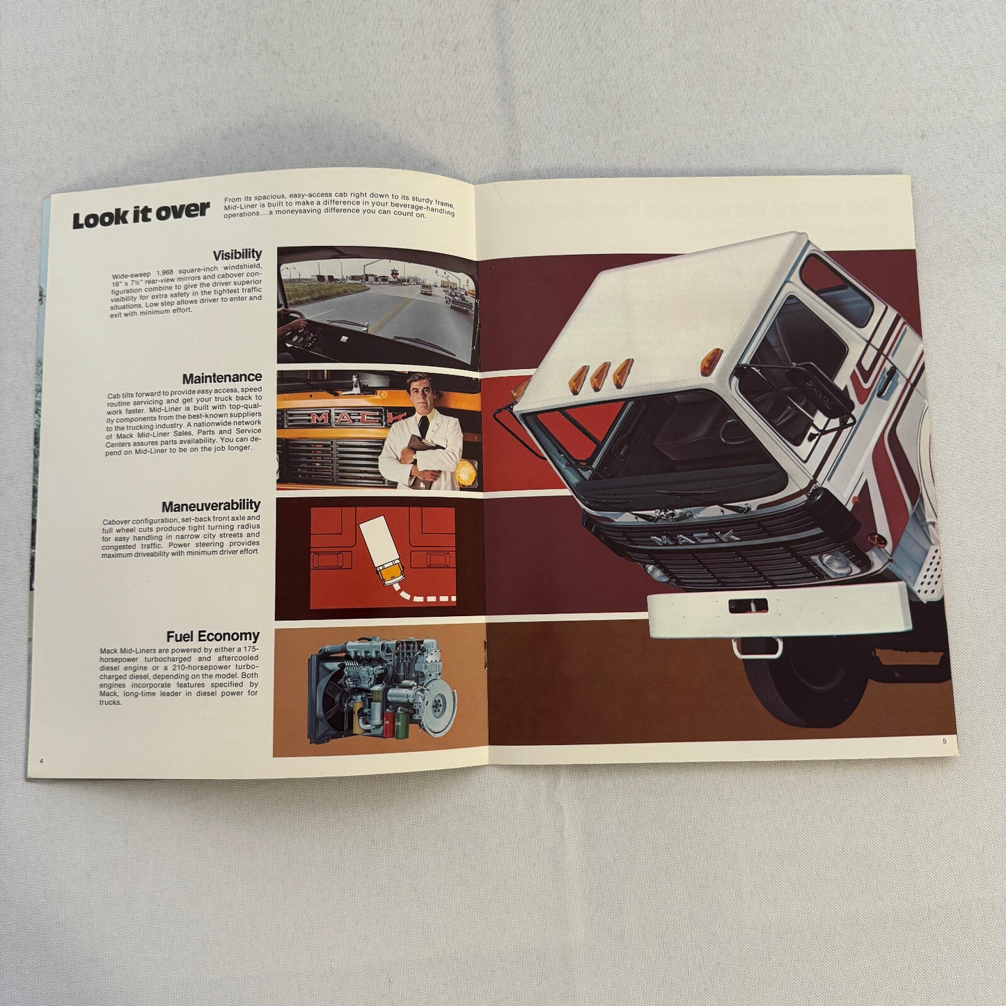 Mack Beverage Hauling Truck Sales Brochure Catalog R U MC Model Mid Liner