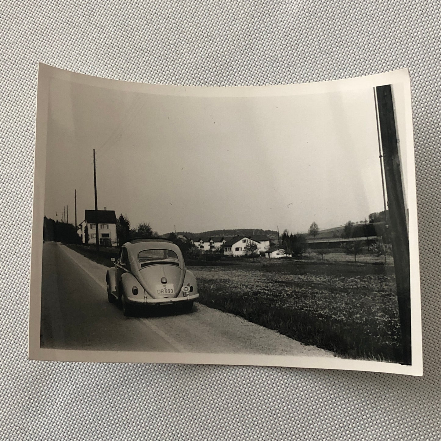 Vintage Photo Photograph Snapshot Cars VW Volkswagen Beetle Bug Car