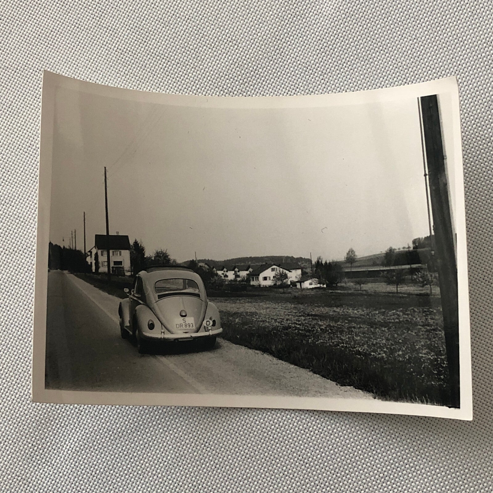 Vintage Photo Photograph Snapshot Cars VW Volkswagen Beetle Bug Car
