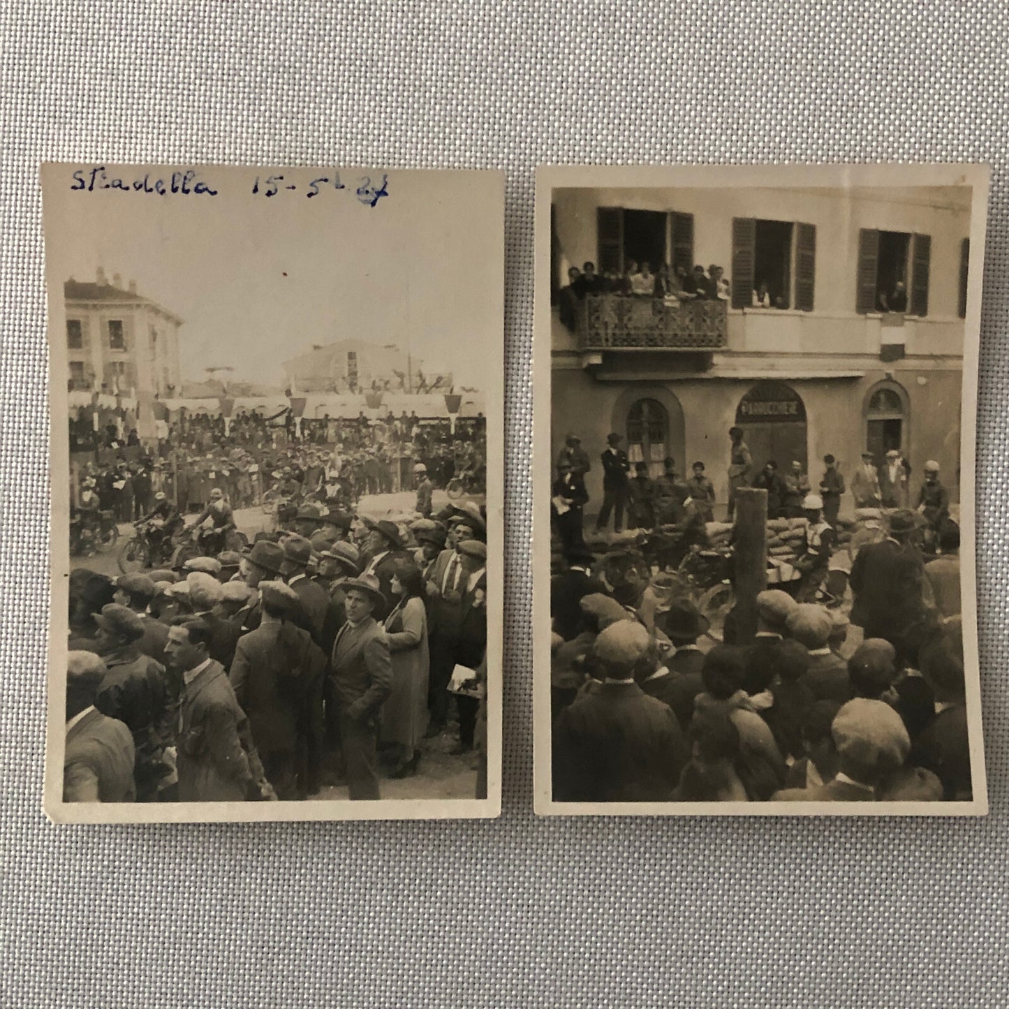 Tazio Nuvolari Motorcycle Racing Photo Photographs 1927 Circuito di Stradella