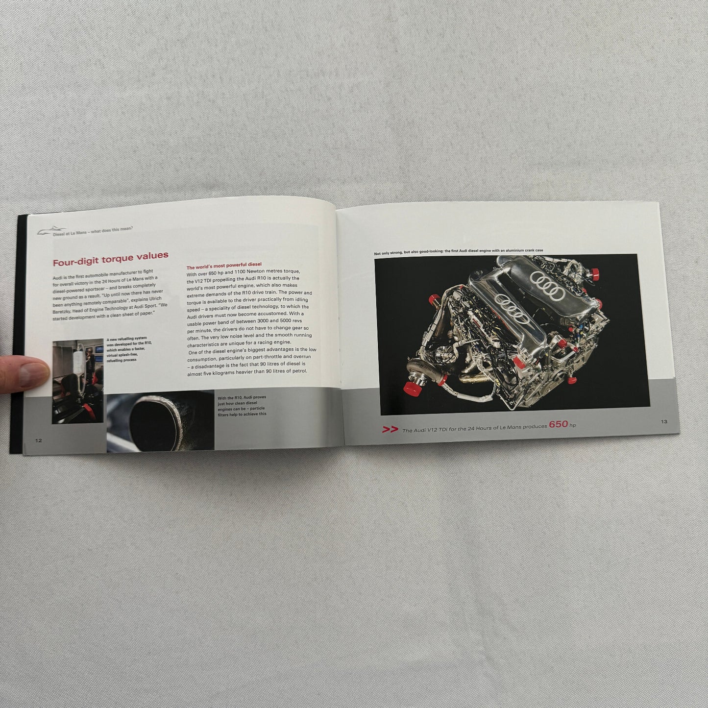 Audi R10 LeMans Racing Media Information Brochure 24 Hours of Le Mans