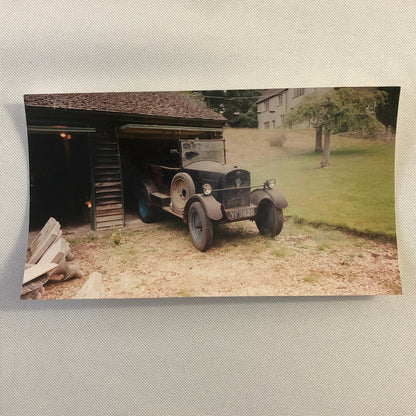 Vintage 1927 Trojan 3 Door Car Barn Find Photo Photograph Print Junk Yard 
