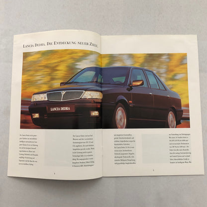 Lancia Dedra Car Sales Brochure Catalog Dedra German Text