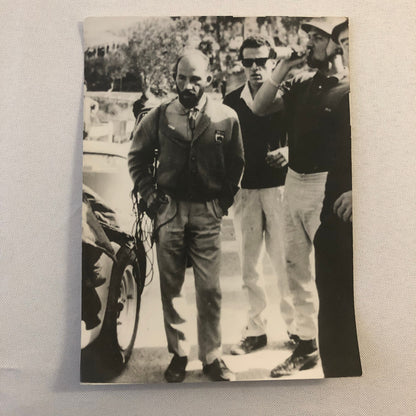 Vintage 1963 Stirling Moss and Joakim Bonnier Racing Press Photo Photograph 
