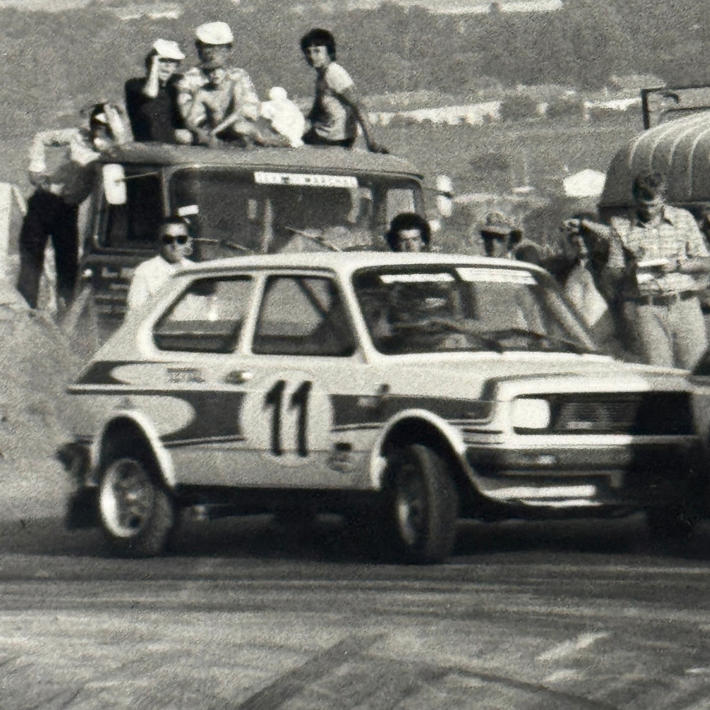 Vintage Rally Racing Photo Photograph Print DPPI Fiat 127 Cars