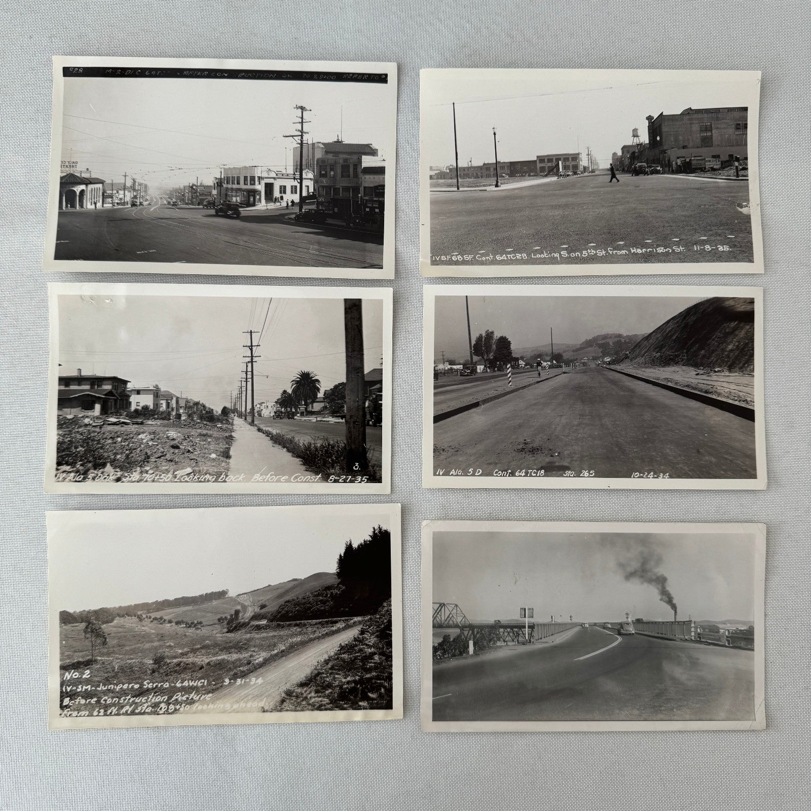 California Highway Civil Engineering Vintage Photo Lot 50+ 1930s - 1960s