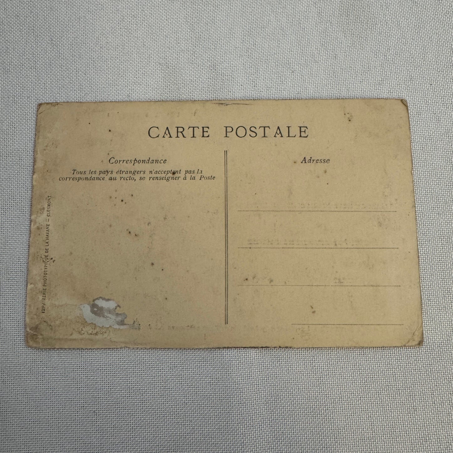 Vintage Racing Postcard Post Card French