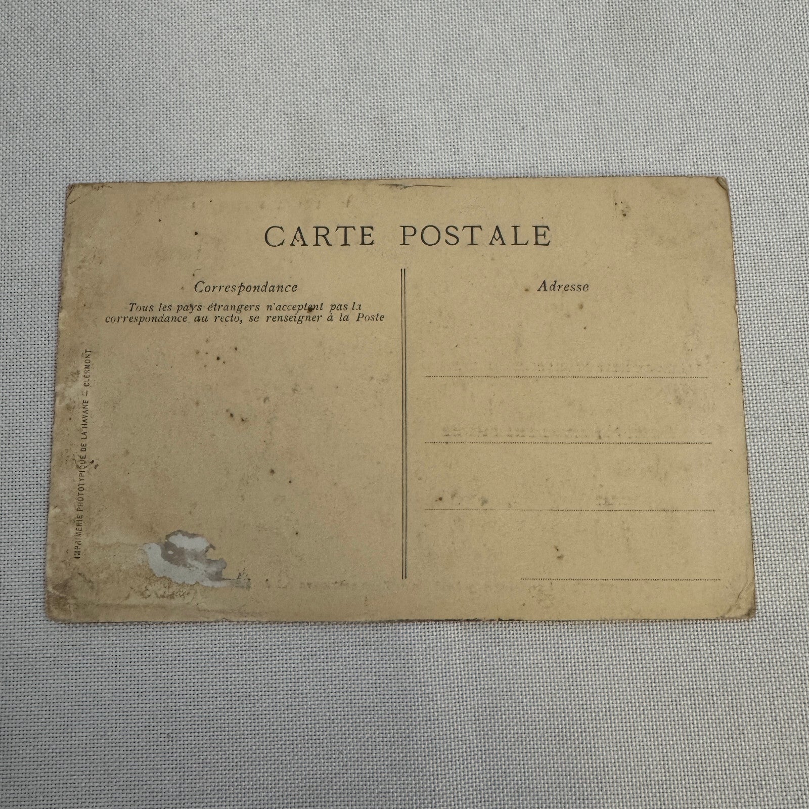 Vintage Racing Postcard Post Card French